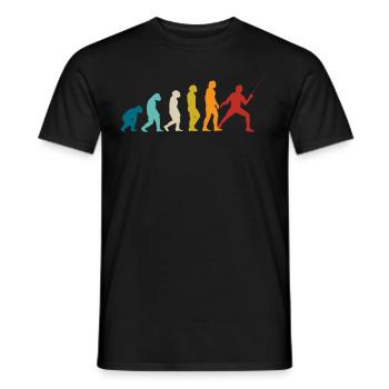 Fencing - Men's T-Shirt - black - Front - AI Model Male 178 light (178cm)