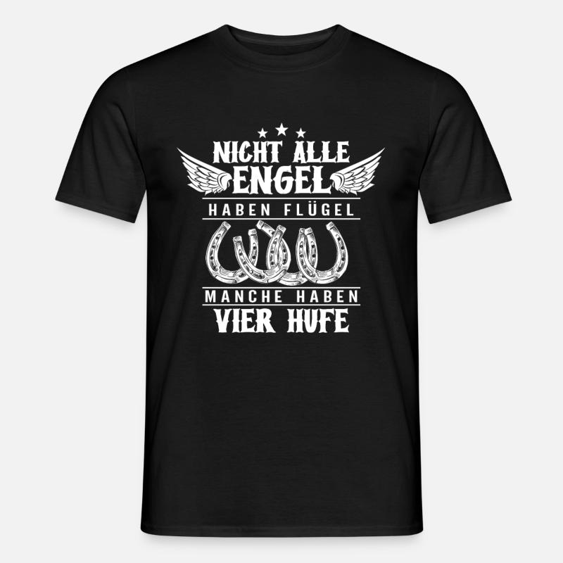 Pferde - Männer T-Shirt - Schwarz
