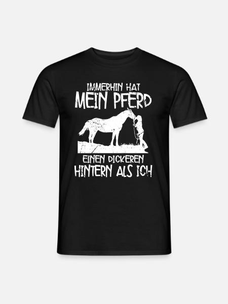 Pferde - Männer T-Shirt - Schwarz