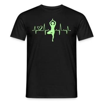 Yoga - T-shirt homme - noir - Devant - AI Model Male 178 light (178cm)
