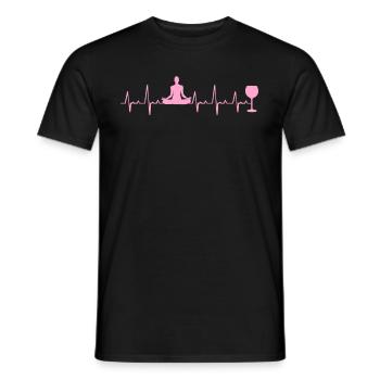 Yoga - T-shirt homme - noir - Devant - AI Model Male 178 light (178cm)
