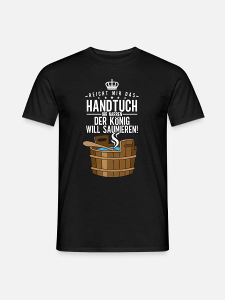 Sauna - Männer T-Shirt - Schwarz