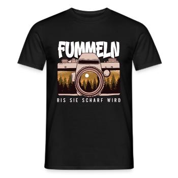 Fotografieren Fotografen - Männer T-Shirt - Schwarz - Vorne - AI Model Male 178 light (178cm)