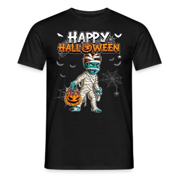 Halloween Junge Mumie - Männer T-Shirt - Schwarz - Vorne - AI Model Male 178 light (178cm)