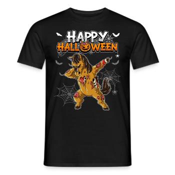 Halloween Pferd Zombie - Männer T-Shirt - Schwarz - Vorne - AI Model Male 178 light (178cm)