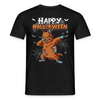 Halloween Quokka Zombie - Männer T-Shirt - Schwarz - Vorne - AI Model Male 178 light (178cm)