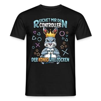 Zocken Reichet mir den Controller Gaming - Männer T-Shirt - Schwarz - Vorne - AI Model Male 178 light (178cm)