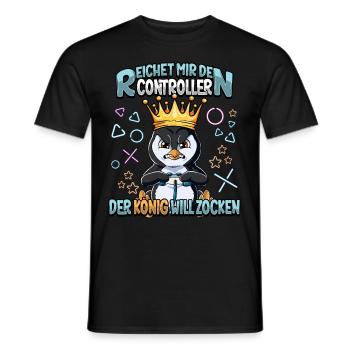 Zocken Reichet mir den Controller Gaming - Männer T-Shirt - Schwarz - Vorne - AI Model Male 178 light (178cm)