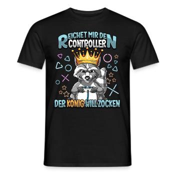 Zocken Reichet mir den Controller Gaming - Männer T-Shirt - Schwarz - Vorne - AI Model Male 178 light (178cm)