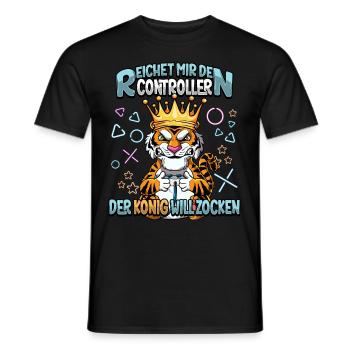 Zocken Reichet mir den Controller Gaming - Männer T-Shirt - Schwarz - Vorne - AI Model Male 178 light (178cm)