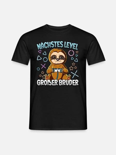 Nächstes Level Großer Bruder - Männer T-Shirt - Schwarz