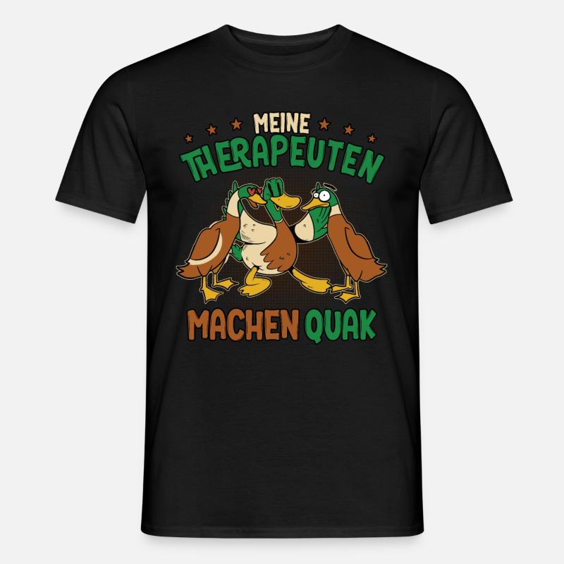 Enten - Männer T-Shirt - Schwarz