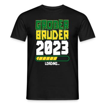 Großer Bruder Loading 2023 - Männer T-Shirt - Schwarz - Vorne - AI Model Male 178 light (178cm)
