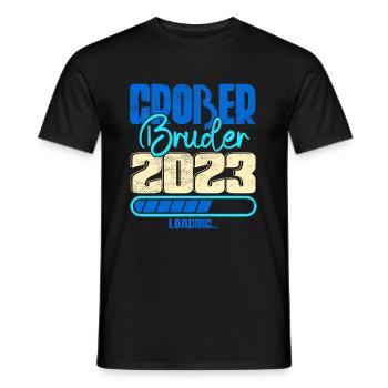 Großer Bruder Loading 2023 - Männer T-Shirt - Schwarz - Vorne - AI Model Male 178 light (178cm)