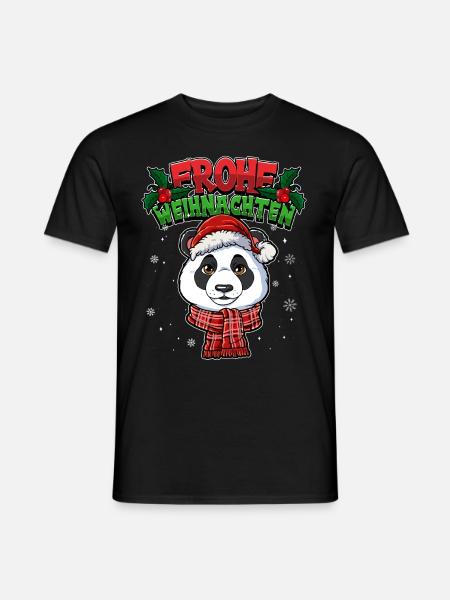 Frohe Weihnachten - Männer T-Shirt - Schwarz
