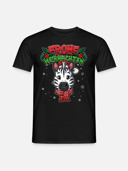 Frohe Weihnachten - Männer T-Shirt - Schwarz