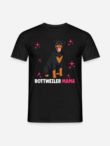 Rottweiler Mama - Männer T-Shirt - Schwarz