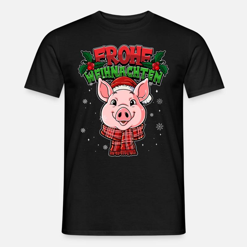 Frohe Weihnachten - Männer T-Shirt - Schwarz