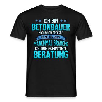 Betonbauer - Männer T-Shirt - Schwarz - Vorne - AI Model Male 178 light (178cm)