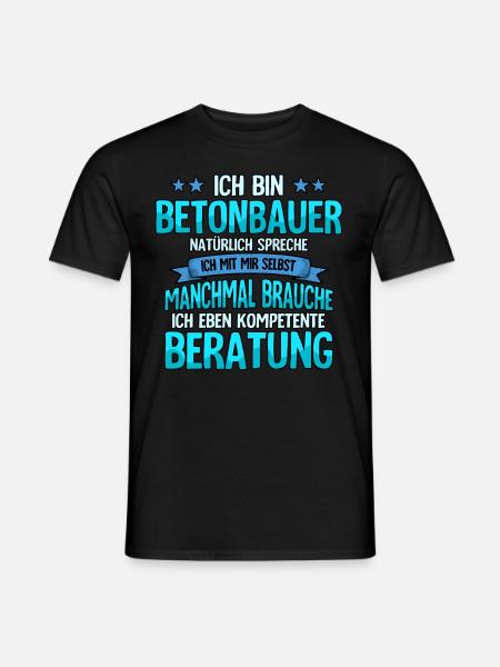 Betonbauer - Männer T-Shirt - Schwarz
