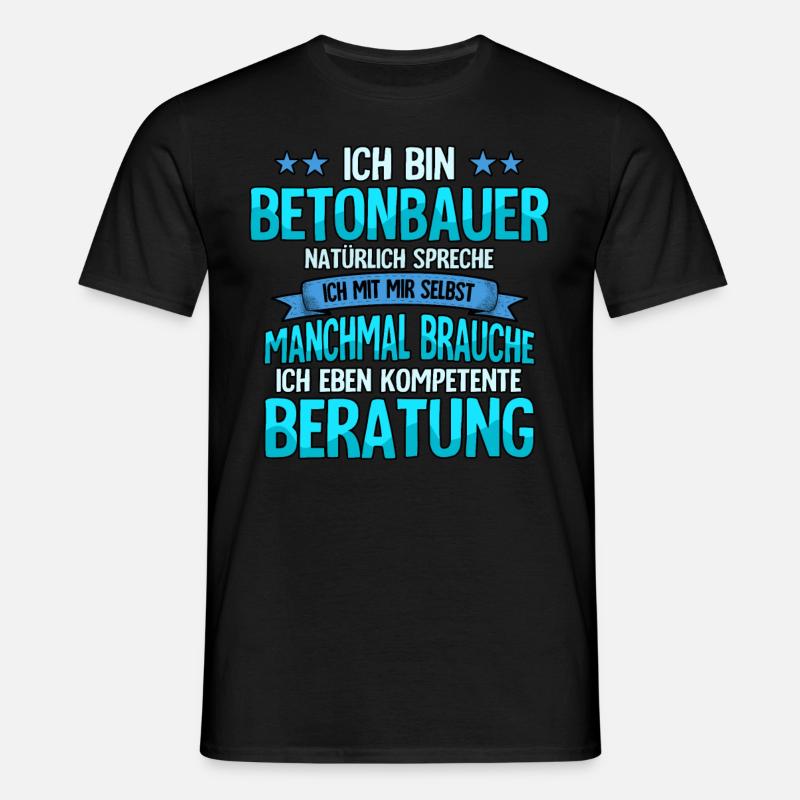 Betonbauer - Männer T-Shirt - Schwarz