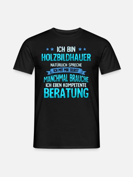 Holzbildhauer - Männer T-Shirt - Schwarz