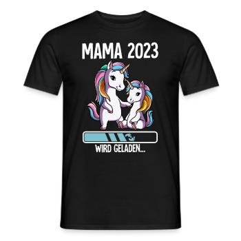 Werdende Mama 2023 - Männer T-Shirt - Schwarz - Vorne - AI Model Male 178 light (178cm)