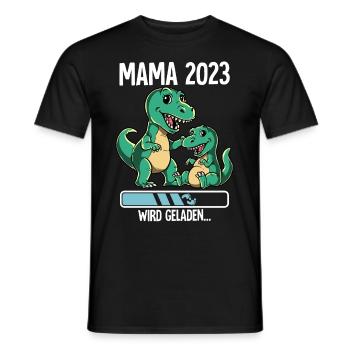 Werdende Mama 2023 - Männer T-Shirt - Schwarz - Vorne - AI Model Male 178 light (178cm)