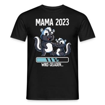 Werdende Mama 2023 - Männer T-Shirt - Schwarz - Vorne - AI Model Male 178 light (178cm)