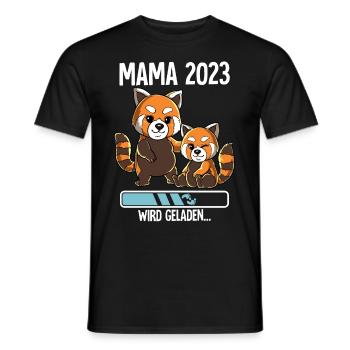 Werdende Mama 2023 - Männer T-Shirt - Schwarz - Vorne - AI Model Male 178 light (178cm)
