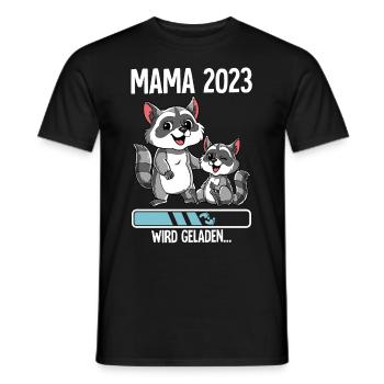 Werdende Mama 2023 - Männer T-Shirt - Schwarz - Vorne - AI Model Male 178 light (178cm)