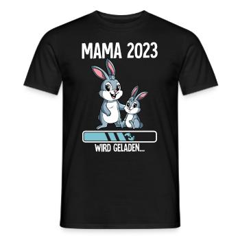Werdende Mama 2023 - Männer T-Shirt - Schwarz - Vorne - AI Model Male 178 light (178cm)