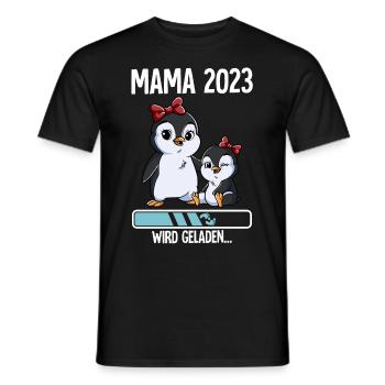 Werdende Mama 2023 - Männer T-Shirt - Schwarz - Vorne - AI Model Male 178 light (178cm)