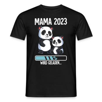 Werdende Mama 2023 - Männer T-Shirt - Schwarz - Vorne - AI Model Male 178 light (178cm)
