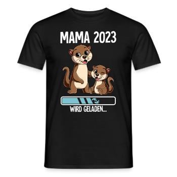 Werdende Mama 2023 - Männer T-Shirt - Schwarz - Vorne - AI Model Male 178 light (178cm)