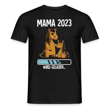 Werdende Mama 2023 - Männer T-Shirt - Schwarz - Vorne - AI Model Male 178 light (178cm)