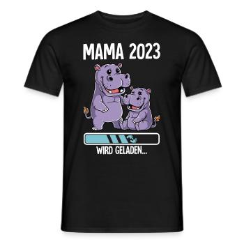 Werdende Mama 2023 - Männer T-Shirt - Schwarz - Vorne - AI Model Male 178 light (178cm)