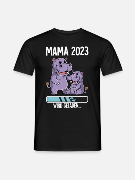Werdende Mama 2023 - Männer T-Shirt - Schwarz
