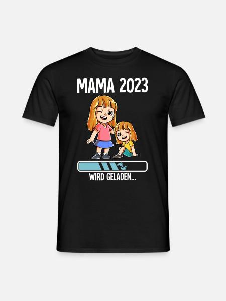 Werdende Mama 2023 - Männer T-Shirt - Schwarz