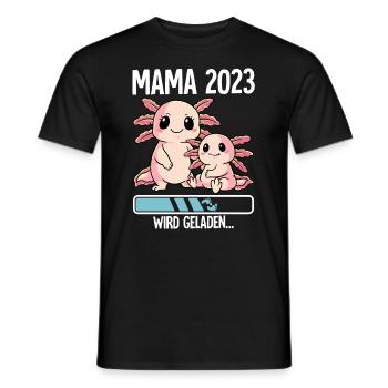 Werdende Mama 2023 - Männer T-Shirt - Schwarz - Vorne - AI Model Male 178 light (178cm)