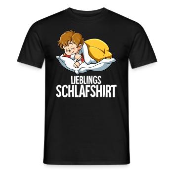 Lieblings Schlafshirt Junge - Männer T-Shirt - Schwarz - Vorne - AI Model Male 178 light (178cm)