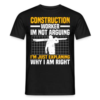 Craftsman - Men's T-Shirt - black - Front - AI Model Male 178 light (178cm)
