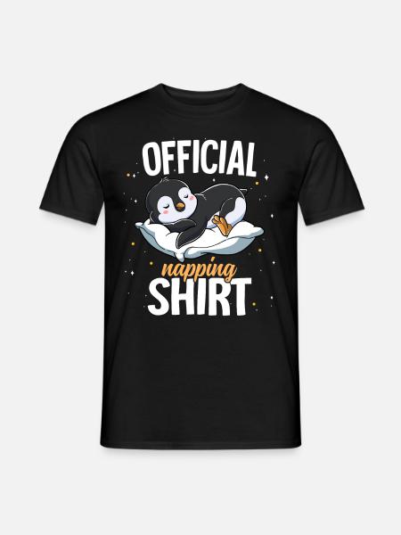 Sleeping Penguin Official Napping - Men's T-Shirt - black