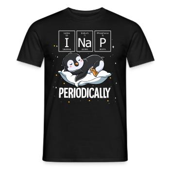 Pingouin endormi Je fais une sieste périodique - T-shirt homme - noir - Devant - AI Model Male 178 light (178cm)