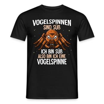 Vogelspinnen Sind Süß Vogelspinne - Männer T-Shirt - Schwarz - Vorne - AI Model Male 178 light (178cm)
