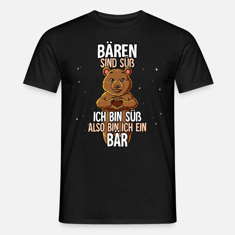 Bären Sind Süß Bär - Männer T-Shirt - Schwarz