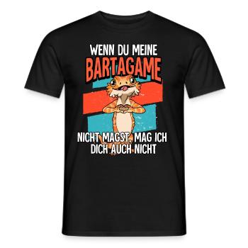 Wenn Du Meine Bartagame - Männer T-Shirt - Schwarz - Vorne - AI Model Male 178 light (178cm)