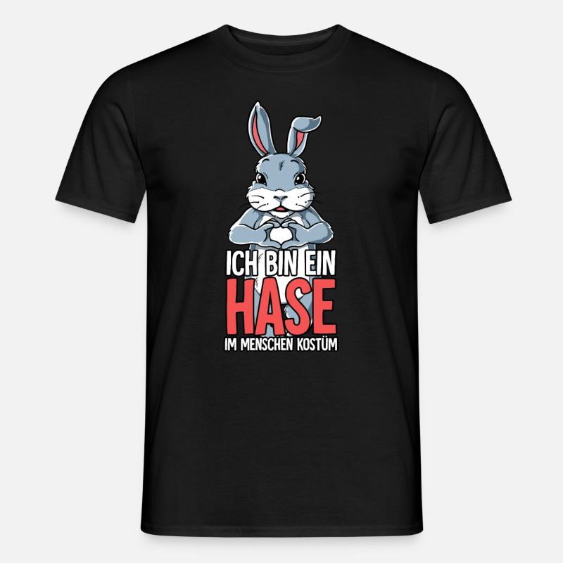 Ich Bin Ein Hase - Männer T-Shirt - Schwarz