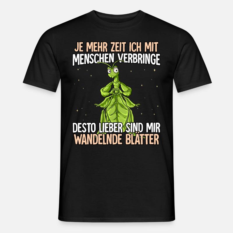 Wandelndes Blatt - Männer T-Shirt - Schwarz