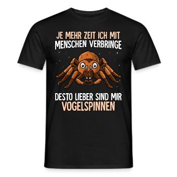 Vogelspinne - Männer T-Shirt - Schwarz - Vorne - AI Model Male 178 light (178cm)